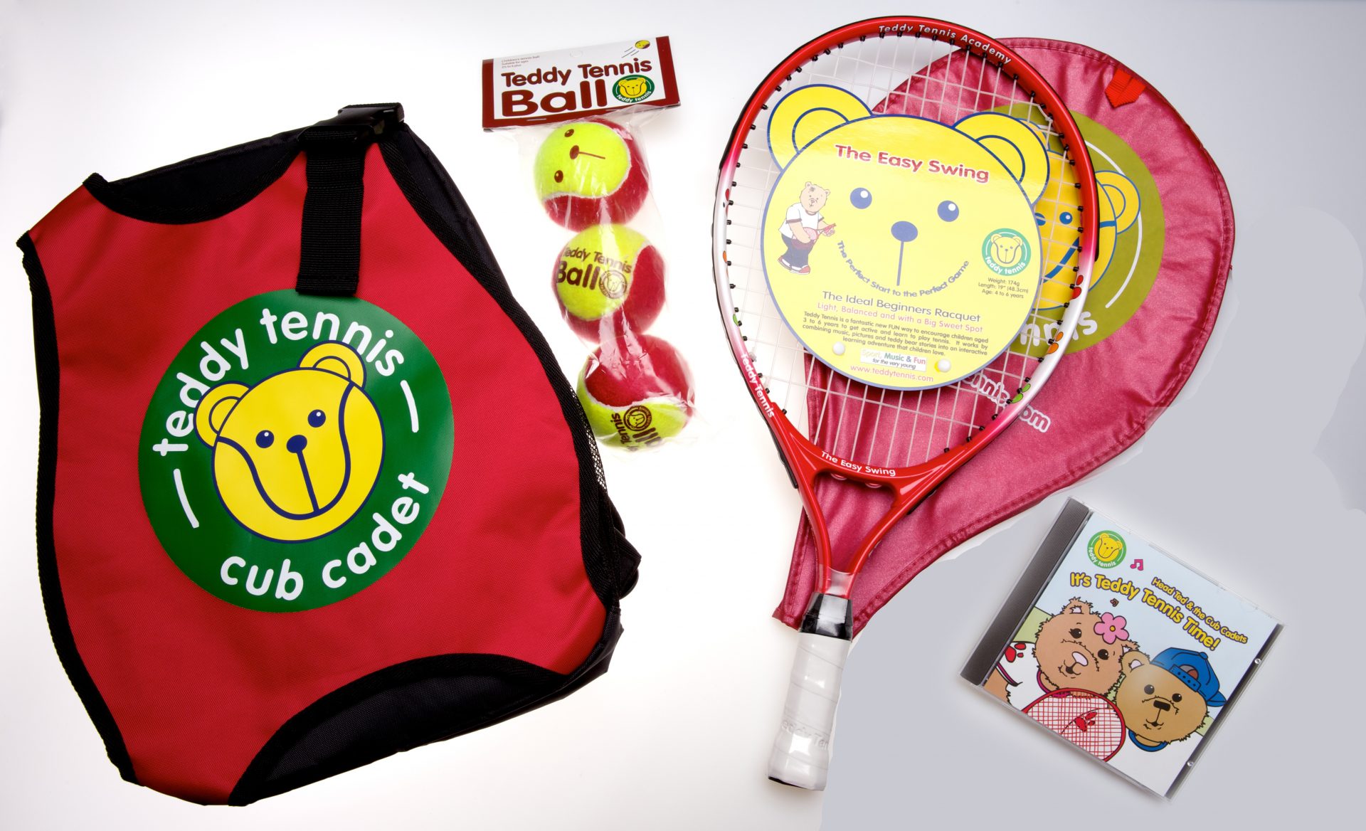 Tennis set for children aged 4 to 6 years